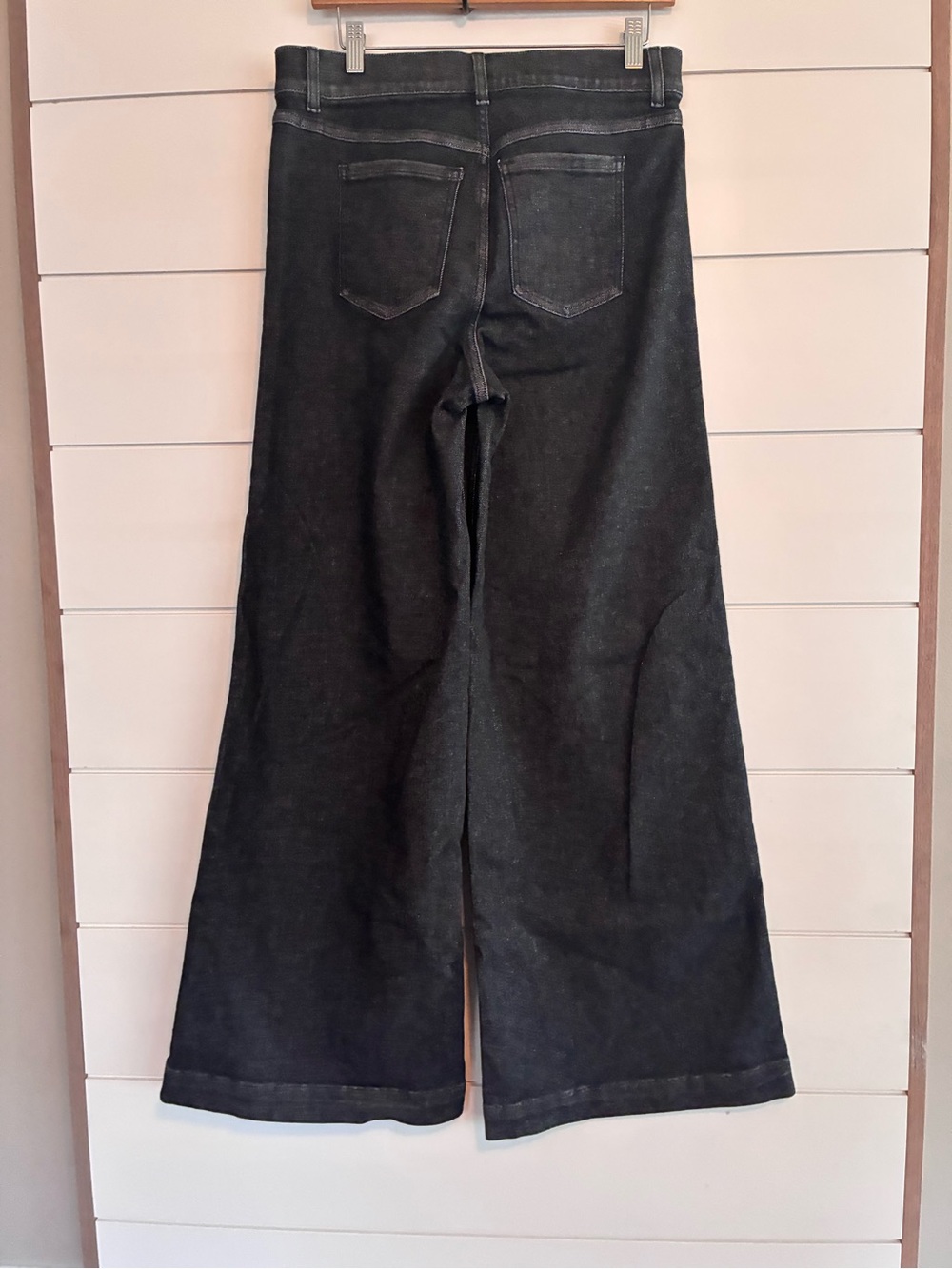 Spanx Wide Leg High-Waist Black Jeans size L - Picture 11 of 11